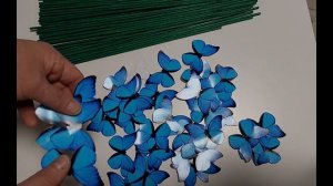 Букет из бабочек светящийся. Гирлянда роса в букете.