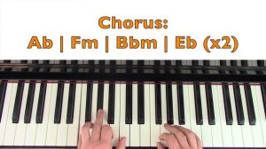 How to play ALL OF ME - John Legend Piano Chords Tutorial Lesson