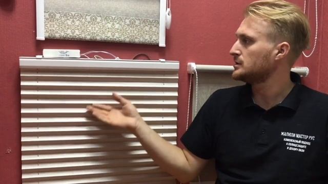 Штора плиссе на моторе - с электроприводом на АКБ смотреть онлайн