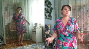 Как сшить платье на запах. Сшила платье из штапеля для лета.