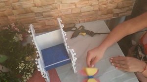 Сани Деда Мороза из потолочной плиты/ Новогодний Декор/Новогодние сани своими руками