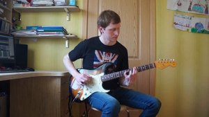 Как играть на гитаре Fender Stratocaster Mateus Asato - Time
