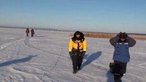 Зимняя рыбалка на Нижнекамском водохранилище (д. Мелькен, Татарстан)