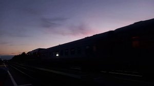 Вечерний поезд Кинешма-Москва прибытие на ст. Горкино