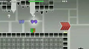 Добавил клики Мышкой в уровне Fan dance Geometry dash