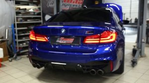 Звучание кастомной выхлопной системы BMW M5 F90 | БМВ запад