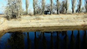 Видео прогулка по Быковскому району. Село Новоникольское. Часть 1-Рыбалка на канале