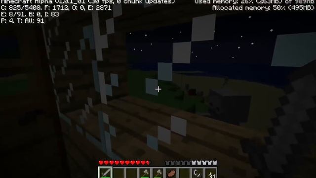 They're after me... Still - Minecraft Alpha 1.0.1_03 смотреть онлайн
