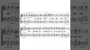 Кондак Рождеству Христову (обр. Д. Бортнянского). Партия альта