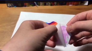 Наклейки без двухстороннего скотча. Оригами из бумаги