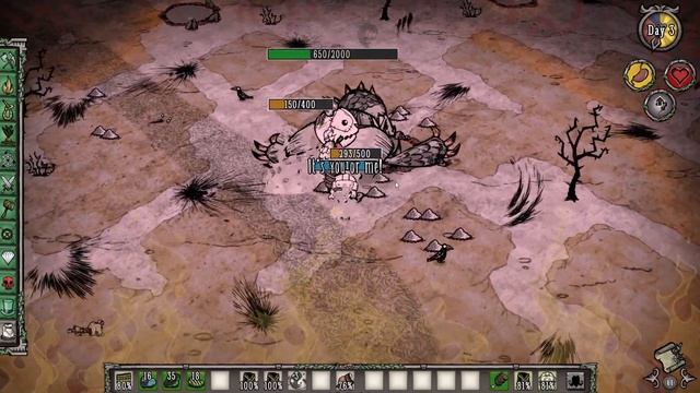 No walls Dragonfly solo as Willow with minimal gear (Don't Starve Together) смотреть онлайн
