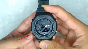 Настройка часов Casio G-Shock GA 2100 / GM 2100 | Как установить дату и время? (Русский)