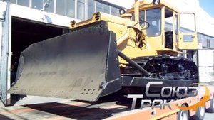 Т170, т 170, бульдозер, трактор, с отвалом заезжает на трал, чебоксары, союз-трак,