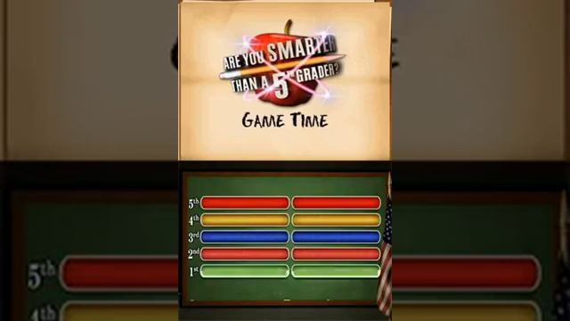 Are You Smarter than a 5th Grader   Game Time  HYPERSPIN DS NINTENDO DS NOT MINE VIDEOSUSA