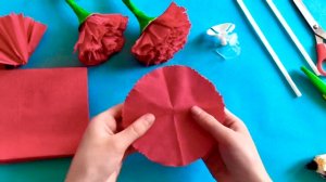 Поделки ко дню Победы на 9 Мая своими руками Как сделать гвоздики из салфеток