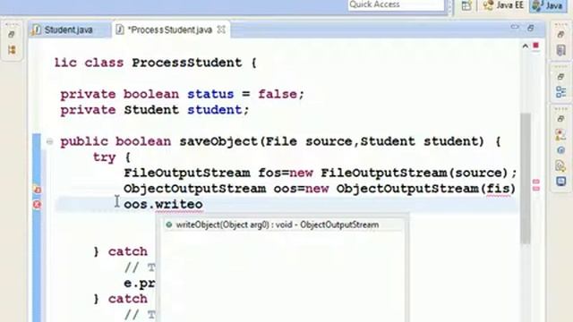 Java Serialization Tutorial смотреть онлайн