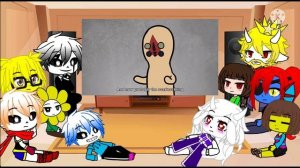 Undertale Cast Reacts to Scp-173 (Gacha Club Au)