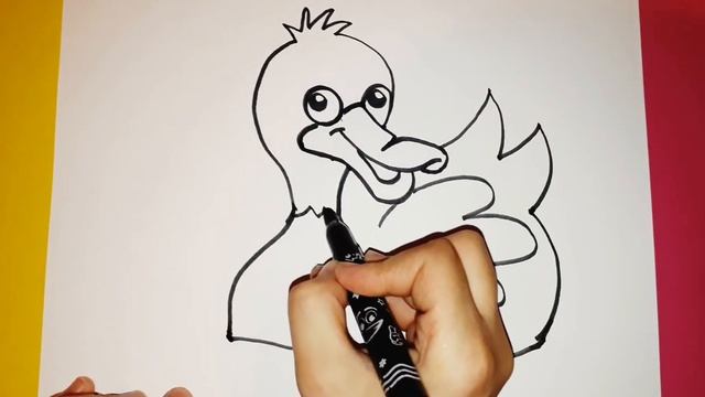 Как нарисовать УТКУ на воде /How to draw a duck смотреть онлайн