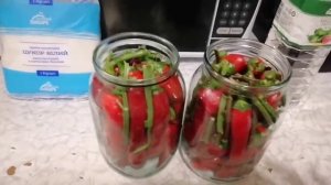 Маринованый горький перец с сахаром и уксусом. Быстро, просто, остро!