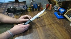 Как обтянуть ручку ножа кожей ( Подготовка )