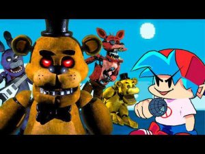 ФНФ ПРОТИВ ФНАФ 1 ► Friday Night Funkin' vs. Five Nights at Freddy's 1 week 1-5 + extras