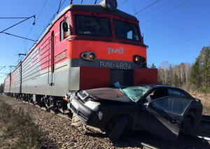 ЖЕСТЬ! Аварии на железнодорожном переезде.