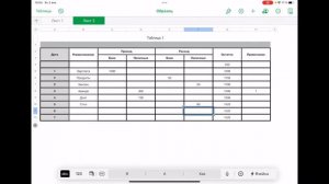 iPad. Numbers. Как легко создать таблицу доходов и расходов за месяц