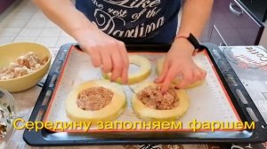 ФАРШИРОВАННЫЕ ЗАМОРОЖЕННЫЕ КОЛЬЦАМИ КАБАЧКИ В ДУХОВКЕ.Самый вкусный рецепт.