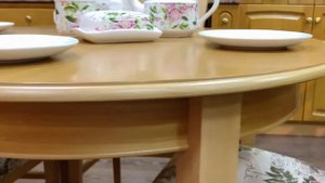 Стол обеденный круглый раздвижной Грация / round extendable dining table