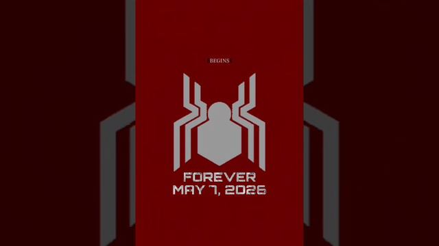 Spider-Man Forever (2026) Motion Poster