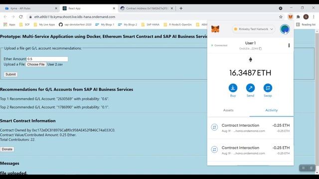 Multi-Service Application: SAP BTP Kyma Runtime, Docker, Ethereum, SAP AI Business Services смотреть онлайн