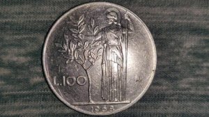 1968 ITALY 100 LIRE COIN