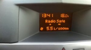 Cd30mp3 radio safe y display safe en opel astra