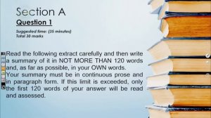 CSEC English A- Summary Writing