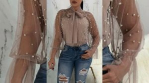 New & Stylish Net Top Designs//Fancy Net Fabric Embroidery//Fashion Trends