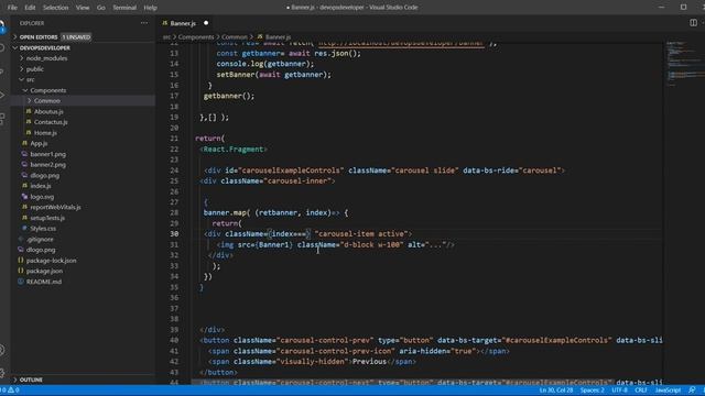 Make dynamic banner slider React JS смотреть онлайн