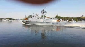 Ракетный катер "Прилуки" вышел из акватории НСЗ