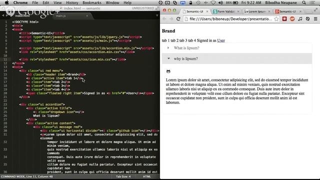 Semantic-UI смотреть онлайн