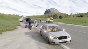 Аварии на реальных событиях в BeamNG.Drive #40 Rutube Version
