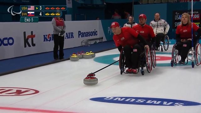 USA v Slovakia | Round Robin | Wheelchair curling | PyeongChang2018 Paralympic Winter Games смотреть онлайн
