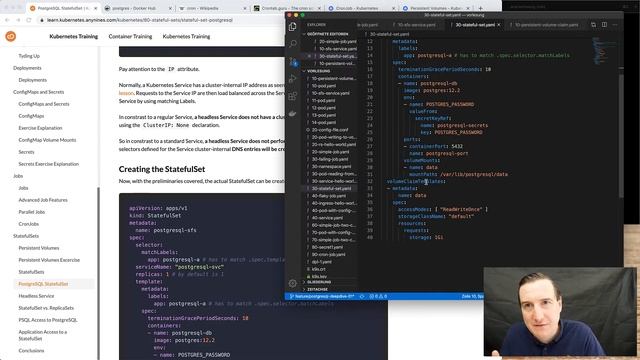 Kubernetes Training #51 | Kubernetes · StatefulSets – PostgreSQL StatefulSet смотреть онлайн