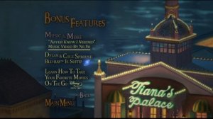 The Princess And The Frog 2010 DVD Menu Walkthrough