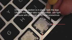 2012 13" Apple MacBook Air Laptop Keyboard Key Installation Video Guide