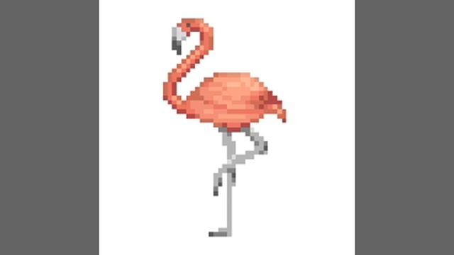 Как рисовать по клеточкам цаплю смотреть онлайн