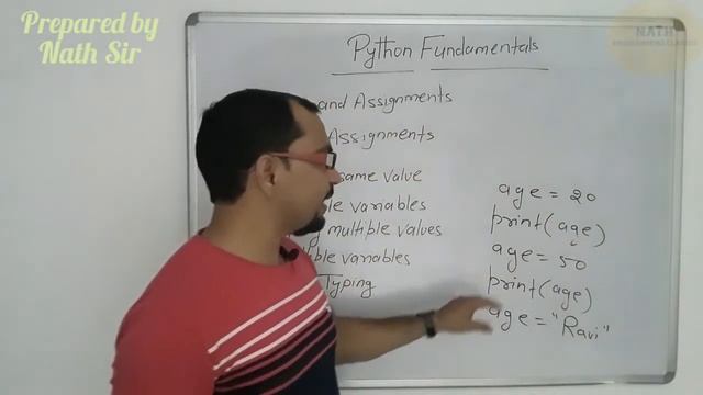 Variables in Python | Assignments in Python | Multiple Assignments in Python | Dynamic Typing