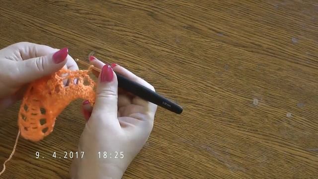 Вяжем кружевное длинное платье крючком. Часть 1 смотреть онлайн