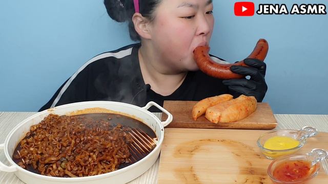 SUB)먹방🍽 진진짜라&킬바사소세지&무김치 리얼사운드 ASMR Eating show