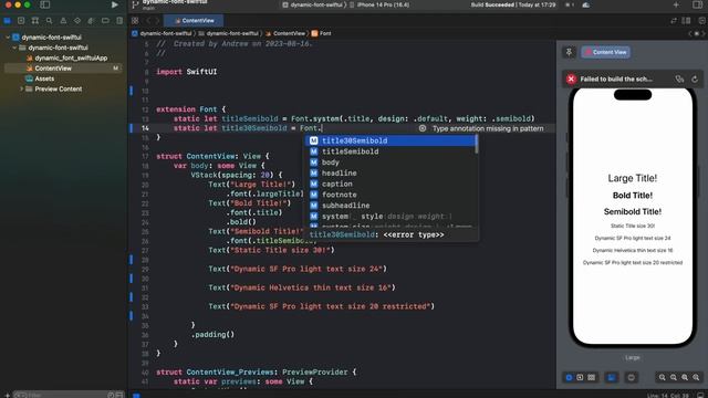 Custom Size dynamic type in SwiftUI