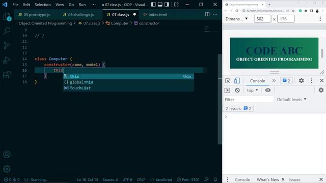 Object Oriented Programming Bangla OOP #7 [ Class in Javascript Bangla Advanced Topic ]