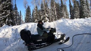 По тайге на снегоходах Yamaha Viking 540V / Жизнь в тайге